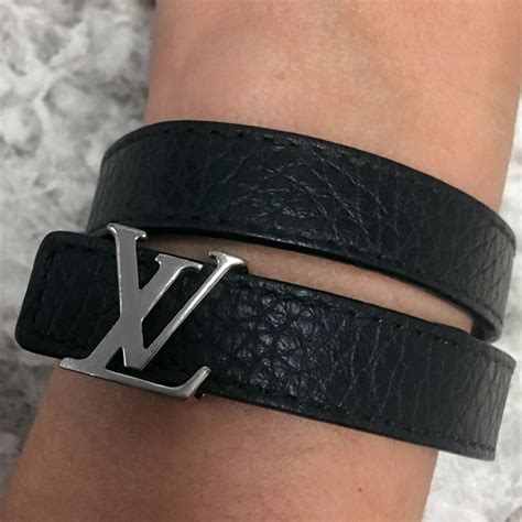 louis vuitton leather braclet